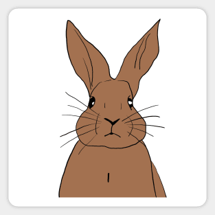 Fawn Brown Rabbit Sticker